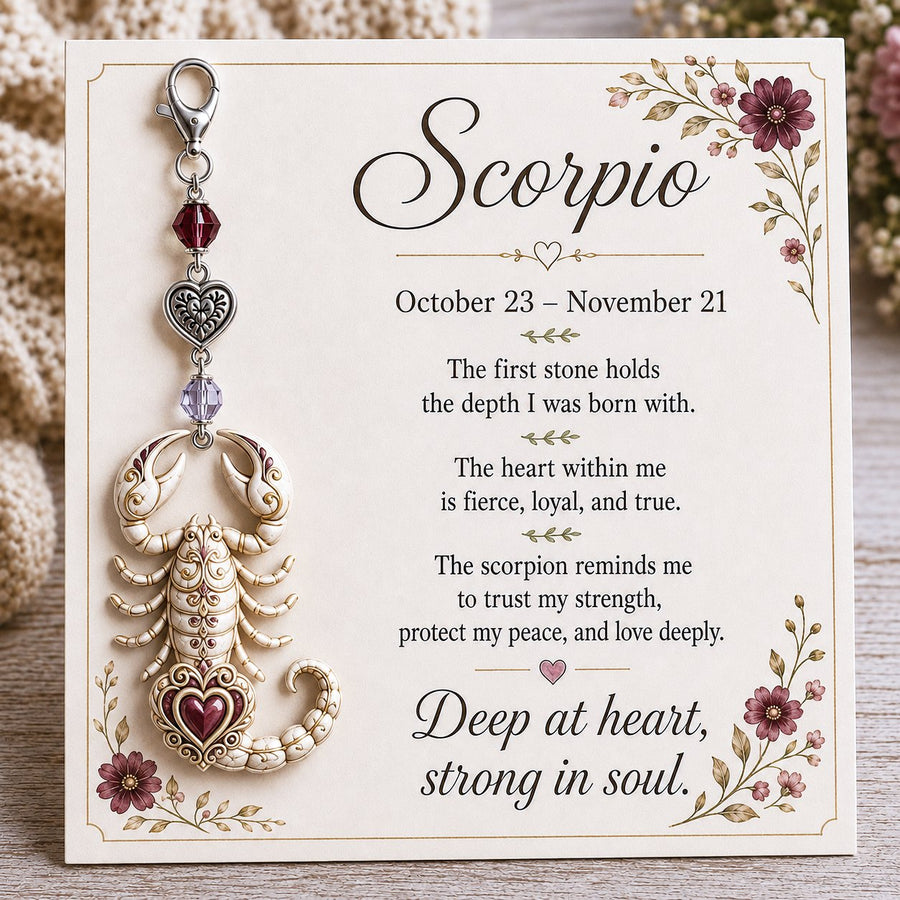 Scorpio zodiac keepsake