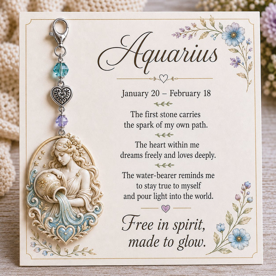 Aquarius zodiac keepsake