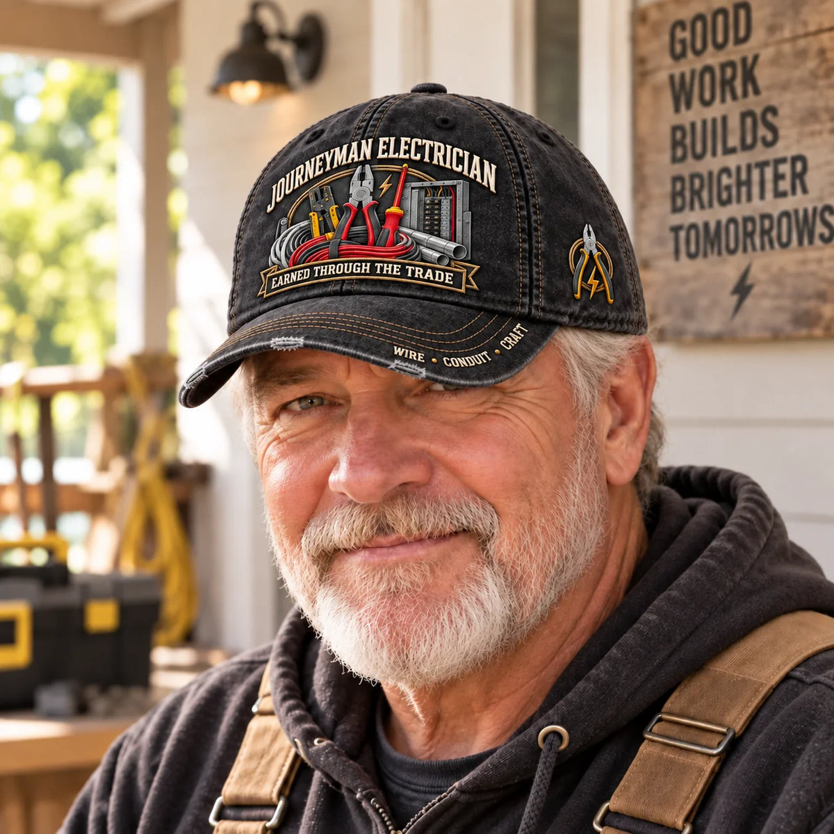 ⚡ Journeyman Electrician Earned Through The Trade Baseball Cap