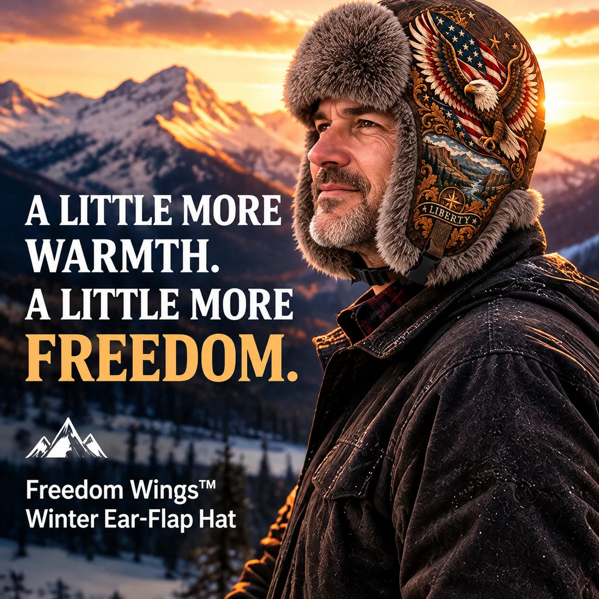 ⏳ Last Day 49% OFF – 🦅'Wings of Freedom' Winter Ear-Flap Hat with Plush Lining❄️