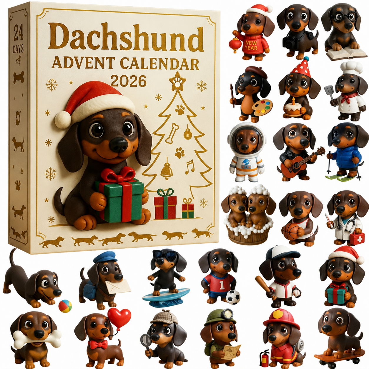 ๐๐พ 2026 Dachshund Advent Calendar ๐ถโจ