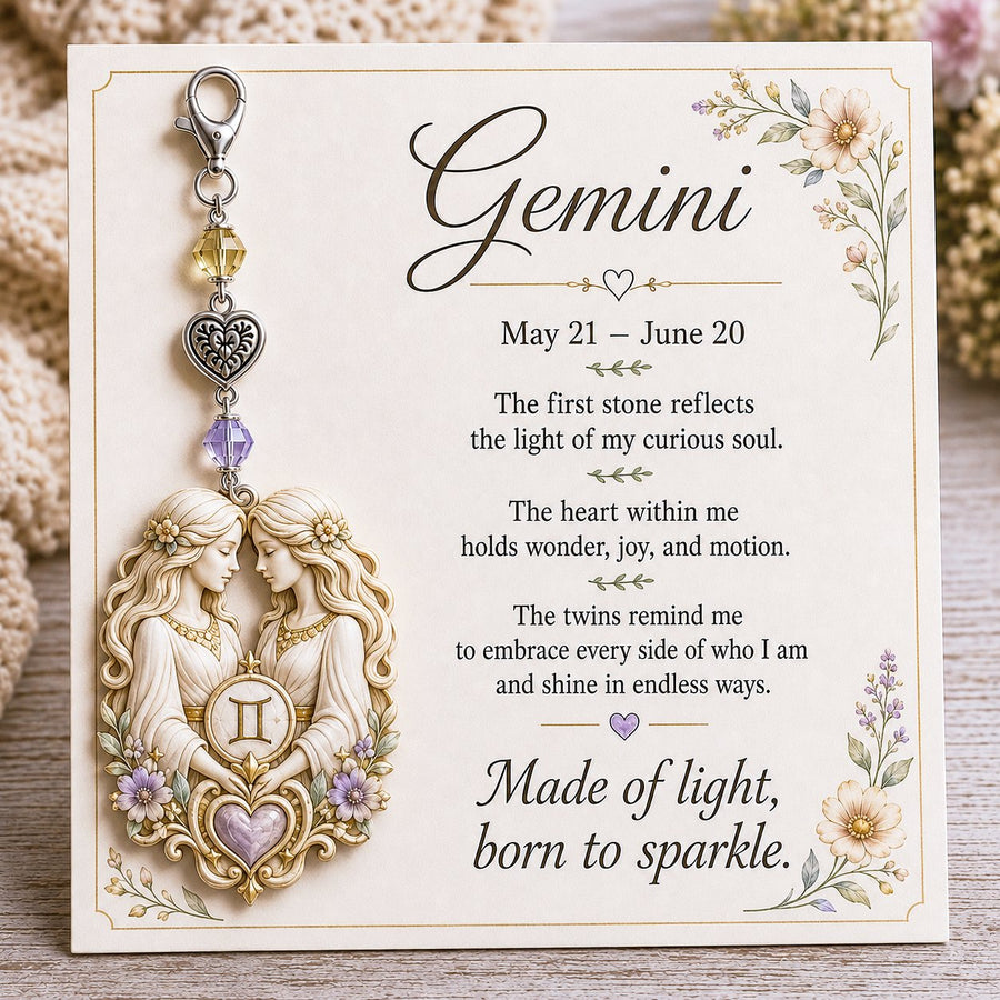 Gemini zodiac keepsake