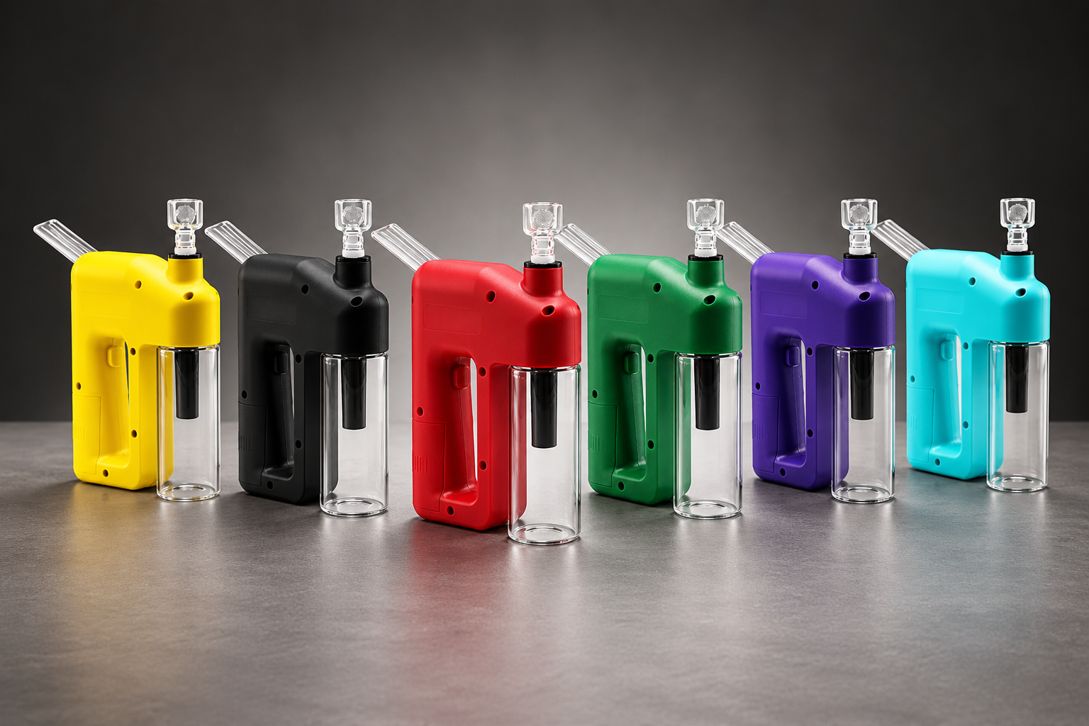 Six color options: yellow, black, red, green, purple, and lake blue