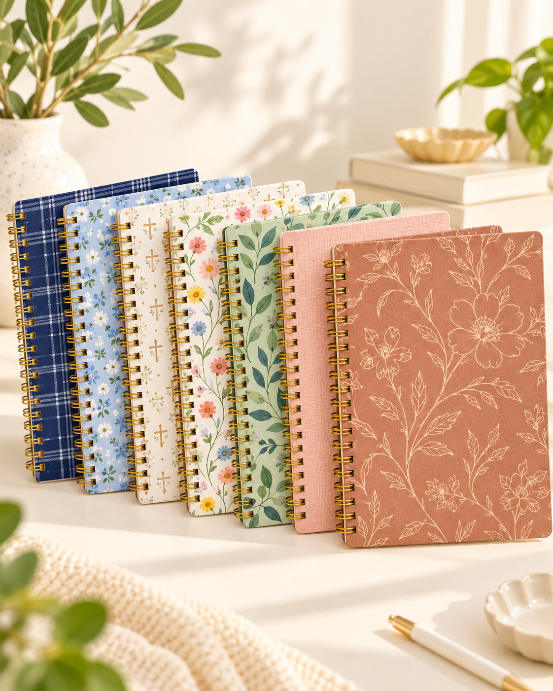 Seven 2027 Home Planner cover styles arranged together