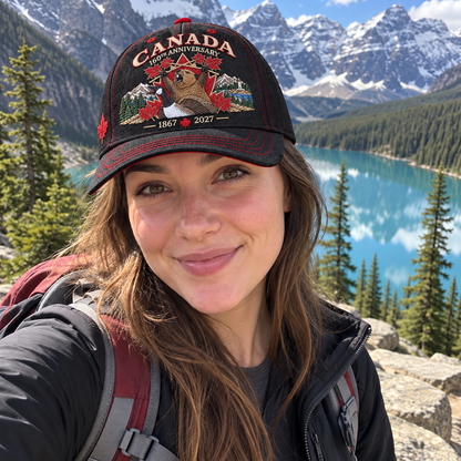 🔥LAST DAY 50% OFF - 🍁 Canada 160th Anniversary 1867–2027 – Premium Embroidered Heritage Cap 100% Cotton