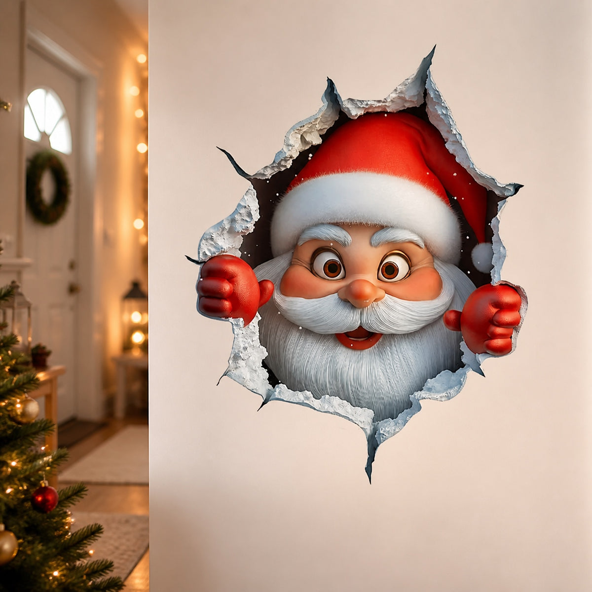 😍Santa Claus Wall Sticker