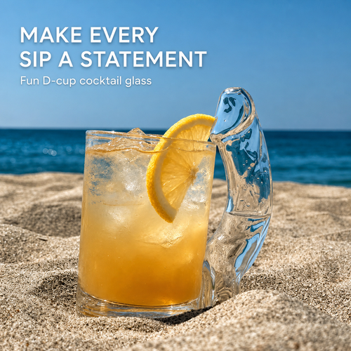 🥂✨ Fun D-Cup Shaped Cocktail Glass