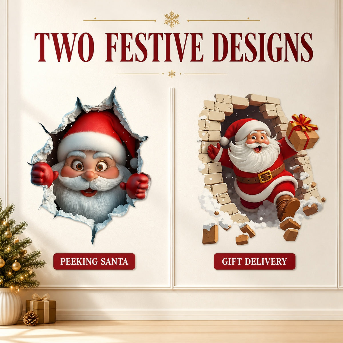 😍Santa Claus Wall Sticker
