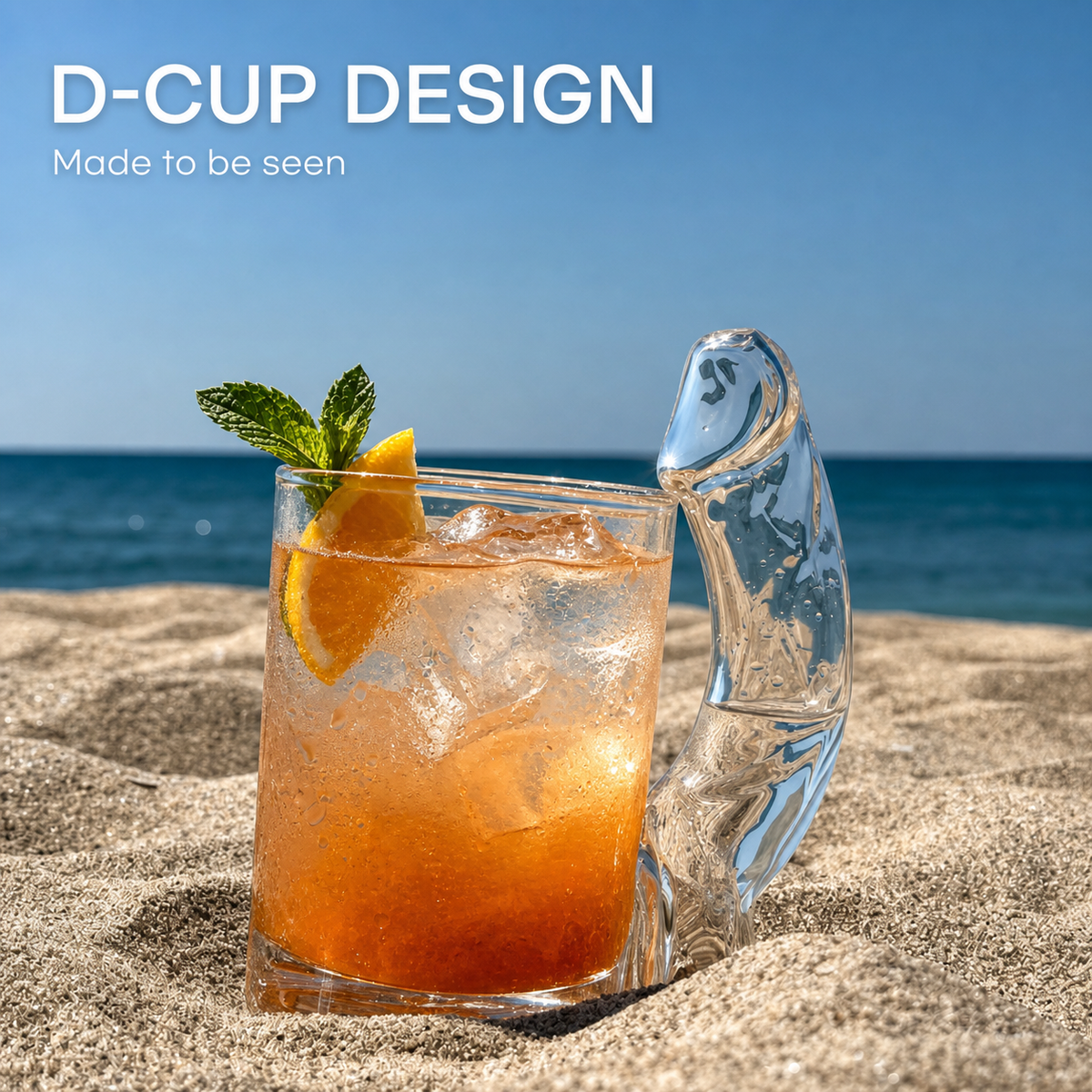 🥂✨ Fun D-Cup Shaped Cocktail Glass
