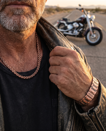 Mens Copper Chain With Magnets