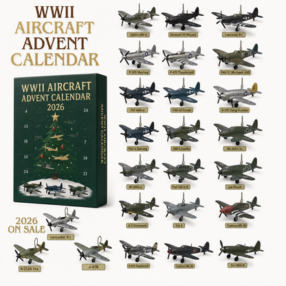 🪖2026 Aircraft Advent Calendar World War II Plane🎄
