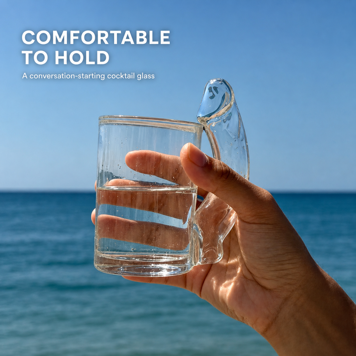 🥂✨ Fun D-Cup Shaped Cocktail Glass