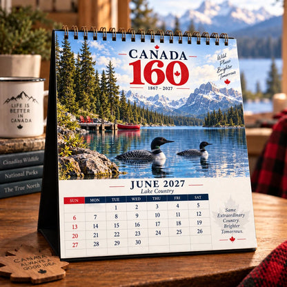 🍁🇨🇦 Wild Canada 2027 Calendar | 12 Months of Wildlife, Landscapes & Canada 160 Heritage