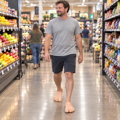 👣Giant Toe Slippers – Funny Realistic Foot Slides