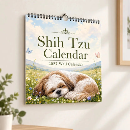 Shih Tzu 2027 Wall Calendar – Beautiful Shih‑Tzu Dog Art Calendar, Perfect Gift for Shih Tzu Lovers