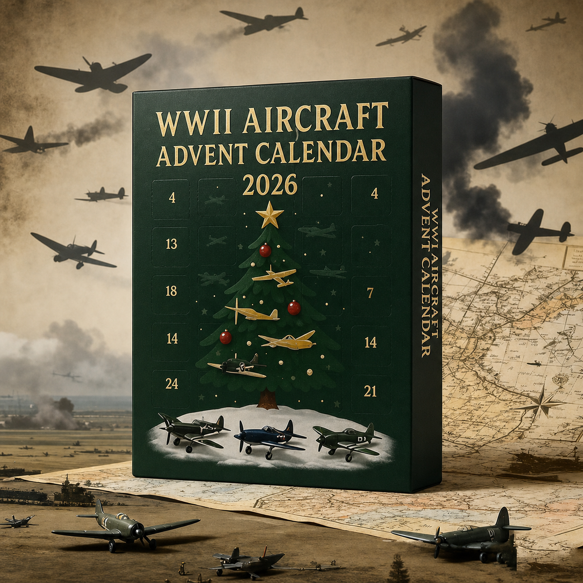 🪖2026 Aircraft Advent Calendar World War II Plane🎄