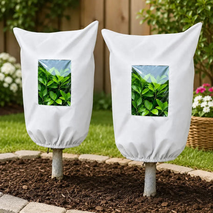 🌿 WINTER GARDEN ESSENTIAL |❄️ Plant Frost Protection Cover – Breathable Reusable Cover for Shrubs, Pots & Young Trees