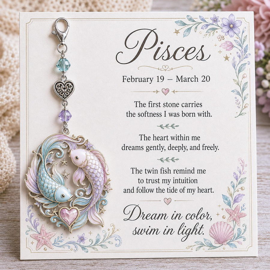 Pisces zodiac keepsake