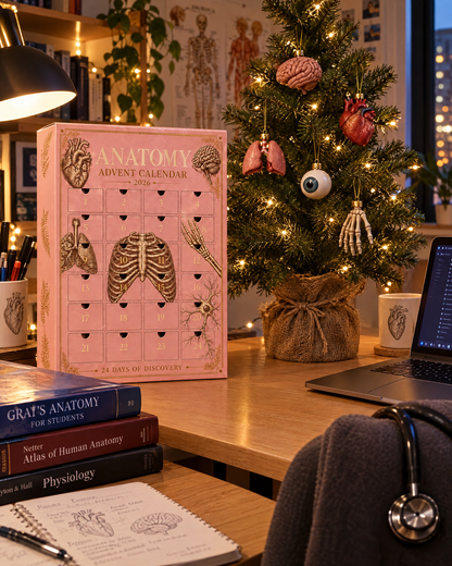 🫀🎁Anatomy Advent Calendar — 24 Anatomy Ornaments