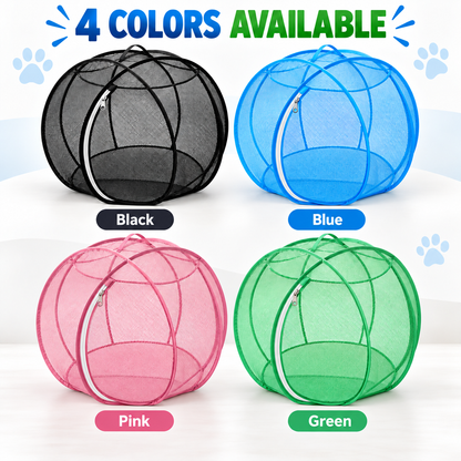 🐱 Portable Pop-Up Cat Playpen – Breathable Mesh Enclosure for Indoor & Outdoor Fun