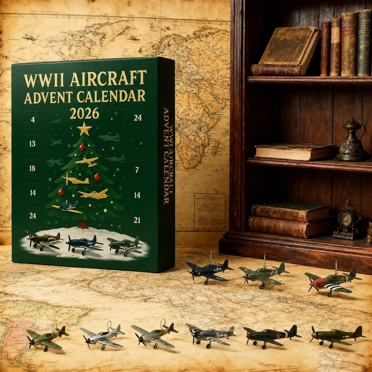 🪖2026 Aircraft Advent Calendar World War II Plane🎄