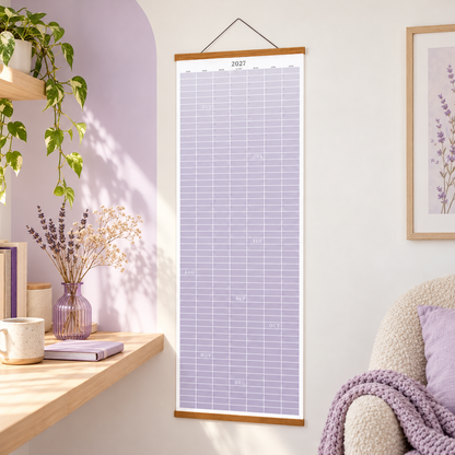 🔥 HOT SALE! 🗓️🏡 2027 Cozy Pecan Print Wall Calendar – 12-Month Vertical Planner