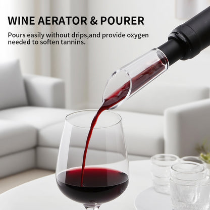 Rechargeable Electric Wine Opener – One-Touch Automatic Corkscrew