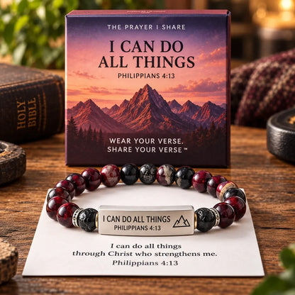🔥LAST DAY 49% OFF - ✝️ Wear Your Verse Scripture Nameplate Bracelet👍