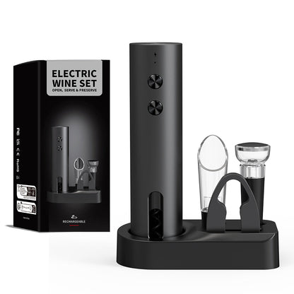 Rechargeable Electric Wine Opener – One-Touch Automatic Corkscrew