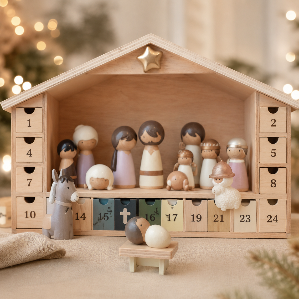 Nativity Advent Calendar 2026 – 24-Day Christmas Countdown with Nativity Figures