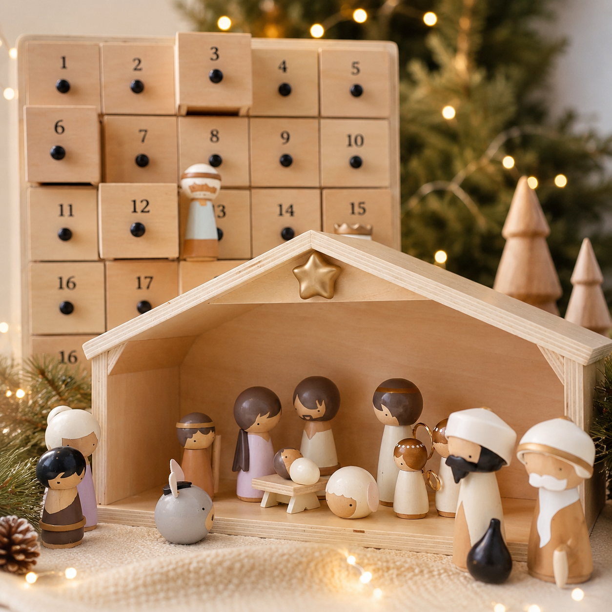 Nativity Advent Calendar 2026 – 24-Day Christmas Countdown with Nativity Figures