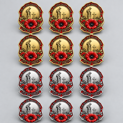 🌺Limited Edition Red Poppy Remembrance Brooch – For All Our Fallen Heroes🎖️