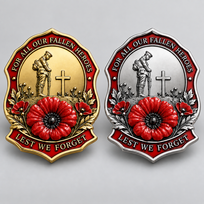 🌺Limited Edition Red Poppy Remembrance Brooch – For All Our Fallen Heroes🎖️