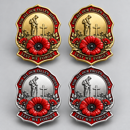 🌺Limited Edition Red Poppy Remembrance Brooch – For All Our Fallen Heroes🎖️