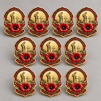 🌺Limited Edition Red Poppy Remembrance Brooch – For All Our Fallen Heroes🎖️
