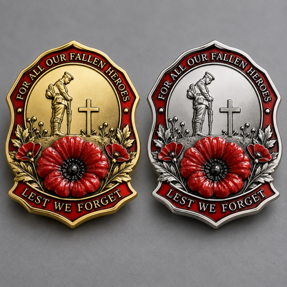 🌺Limited Edition Red Poppy Remembrance Brooch – For All Our Fallen Heroes🎖️
