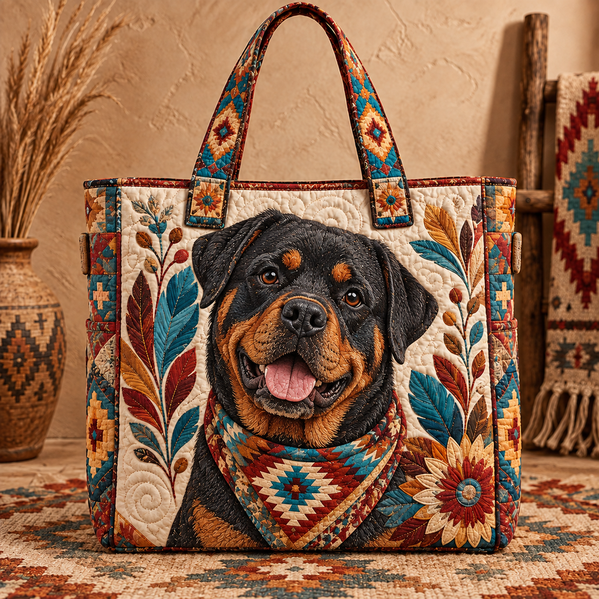 Handmade Heritage Quilted Carryall