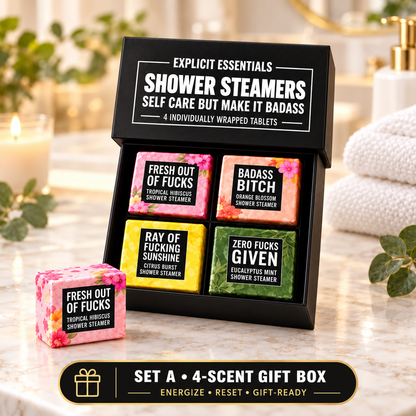 ❤️Bad Day Shower Steamers Gift Set – 8 Scented Self-Care Shower Tablets