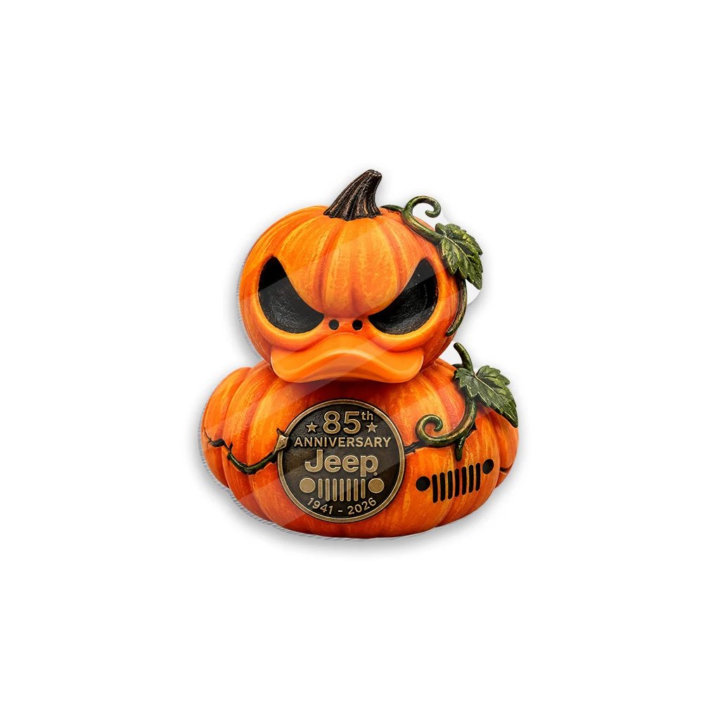 Jeep Halloween 85th Anniversary Grim Reaper Duck Acrylic Magnet