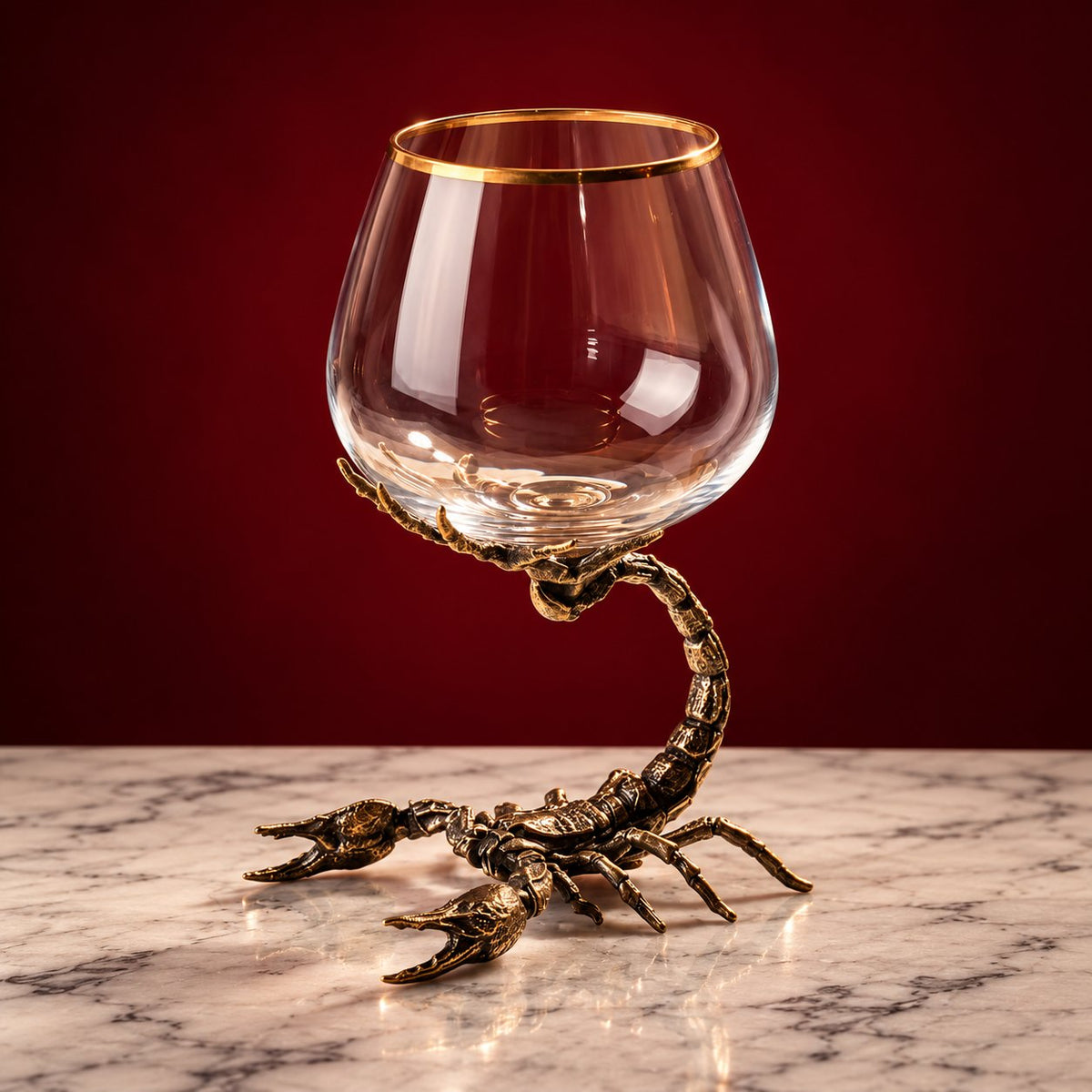 Wild at the Stem – Sculpted Brandy Glasses