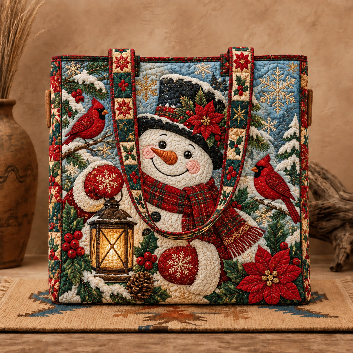 Handmade Holiday Heritage Quilted Carryall