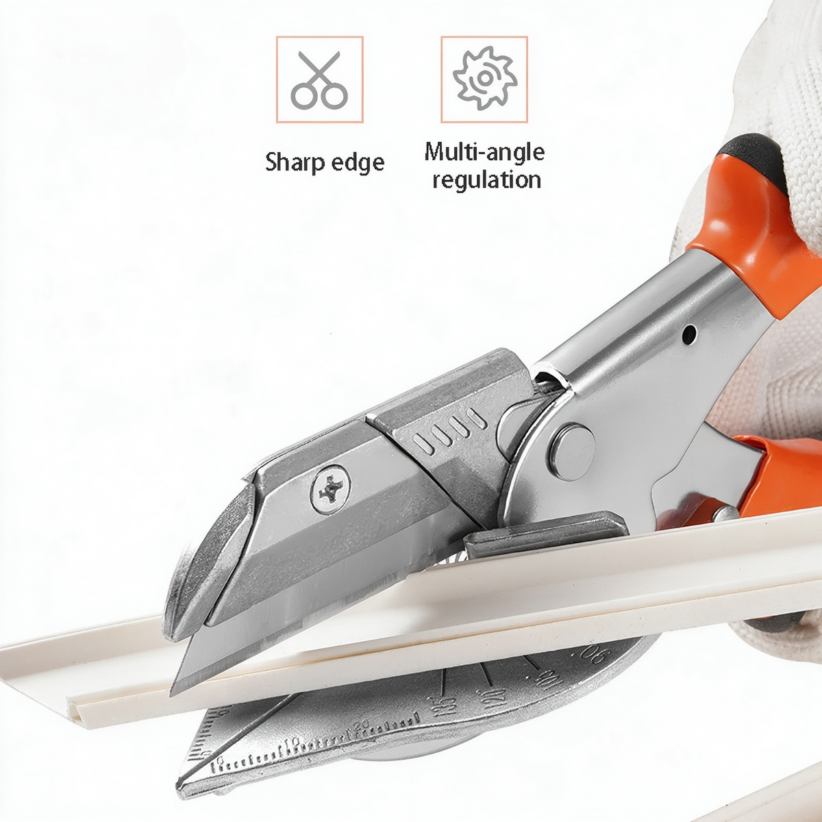 Handheld Miter Shears for Wood Trim & Trunking
