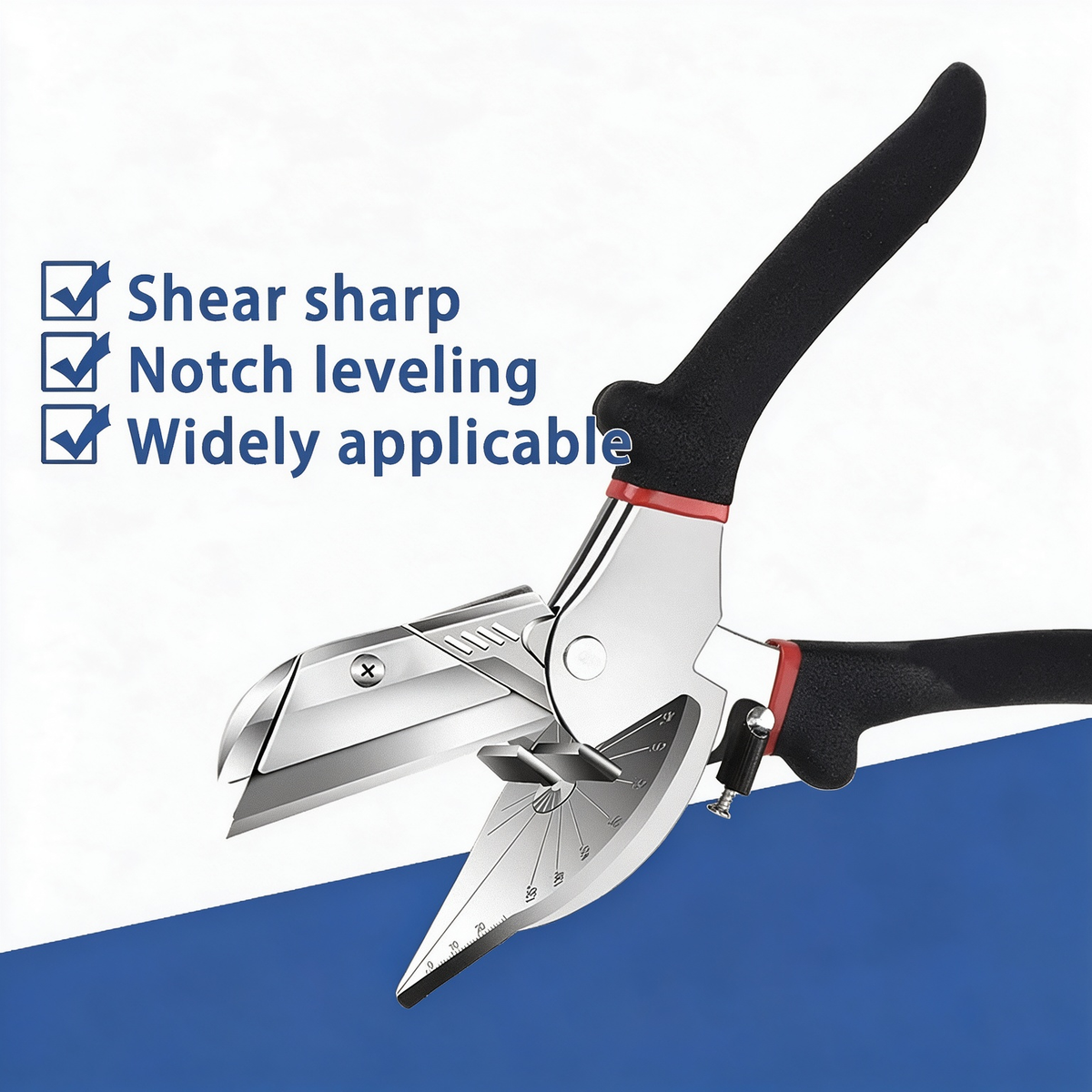 Handheld Miter Shears for Wood Trim & Trunking