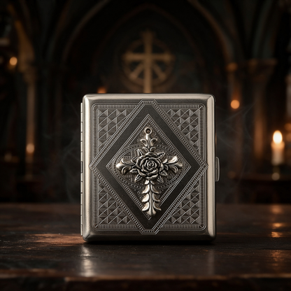 ✝️🥀Cross Metal Wallet Case
