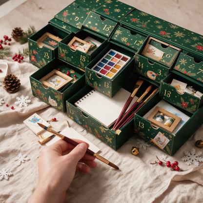 🎄 24 Days of Painting Advent Calendar – Christmas DIY Art Kit 🎨✨
