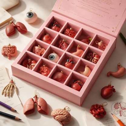 🫀🎁Anatomy Advent Calendar — 24 Anatomy Ornaments