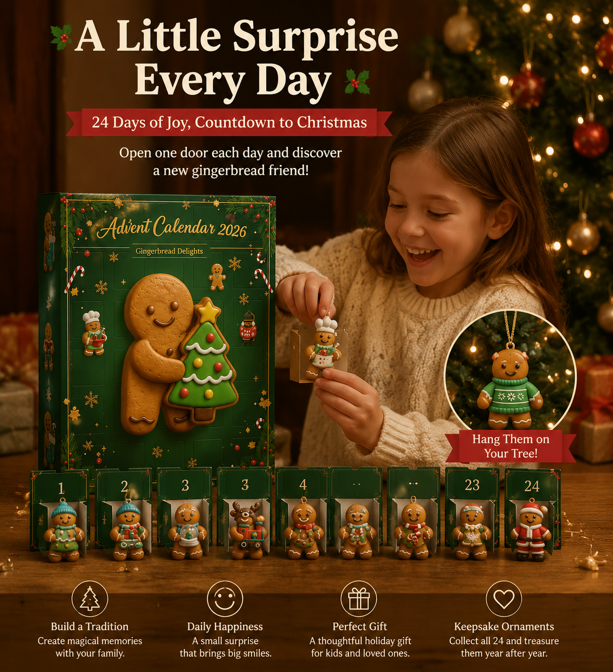 🎄2026 Gingerbread AdventCalendar