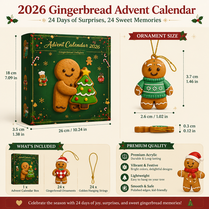 🎄2026 Gingerbread AdventCalendar
