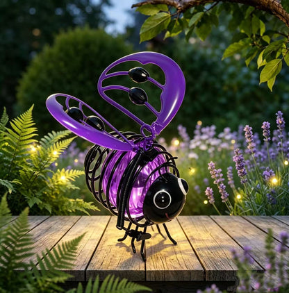 Hanging Solar Bee Light – Warm Amber Glow, Flicker-Free, Perfect for Garden Parties, Camping, or Kids’ Rooms – Spread Joy Day and Night 🌞🌜