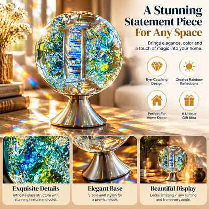 🔥Last Day 50% OFF-  🌈 Crystal Light Sculpture™ – A Stunning Glass Art Piece That Creates Magical Rainbow Reflections